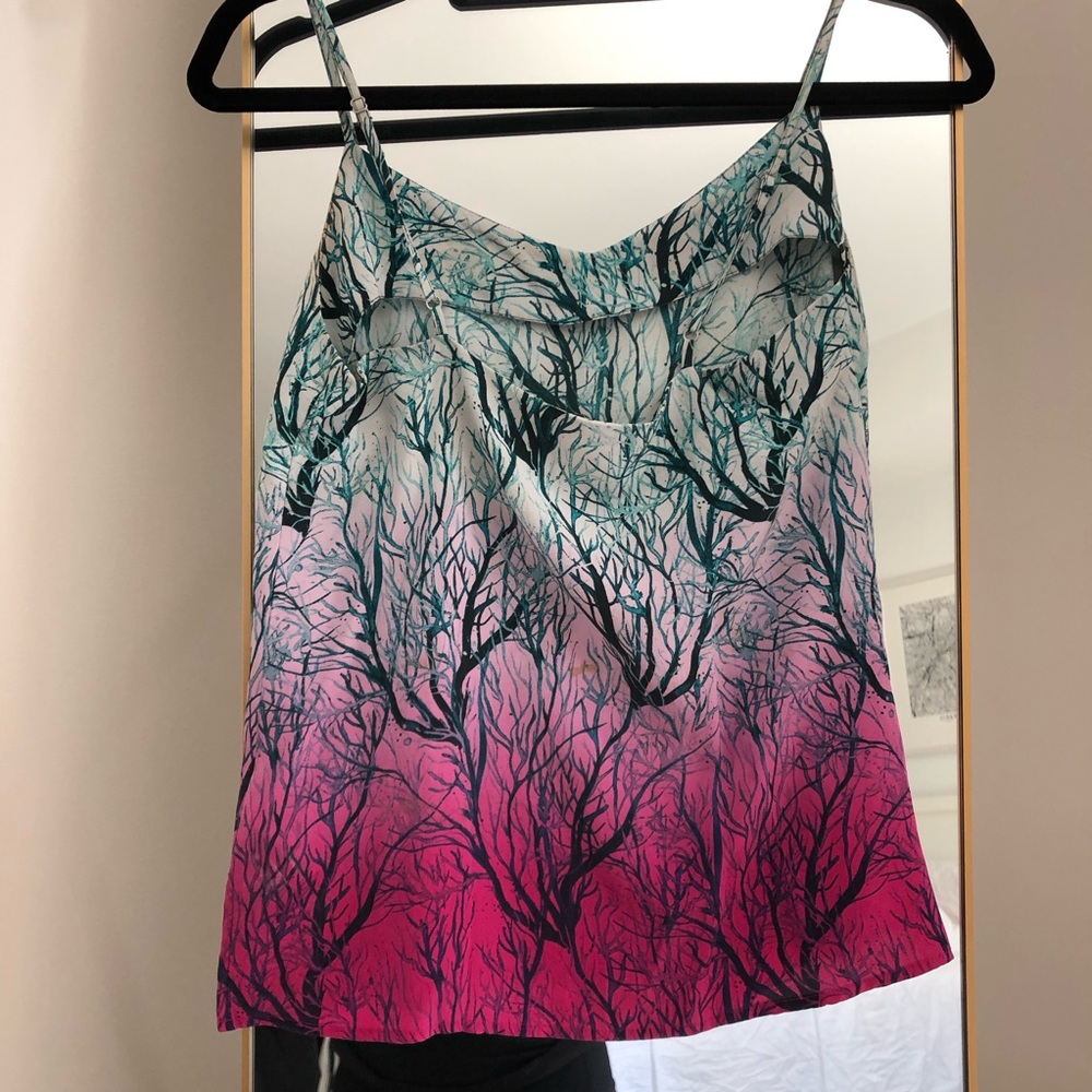 French Connection Sea Fern silk top - Picture 7 of 8